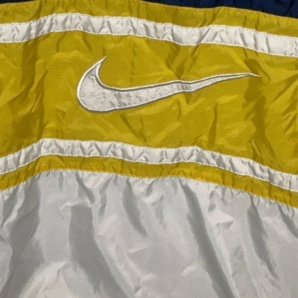Men’s 90's Vintage Nike Lined Windbreaker Jacket W/ Big Swoosh XL blue pre own